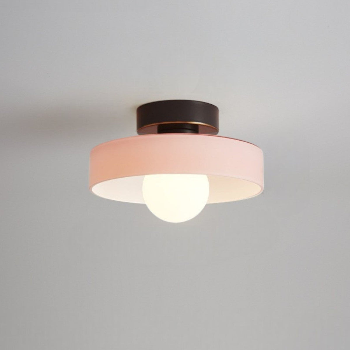 Ceiling Light LED Round Shade Exposed Bulb For Hallway