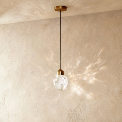 Contemporary Aluminium Aluminium Frame Pendant Light 1-Light