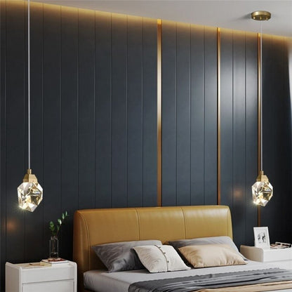 Contemporary Aluminium Aluminium Frame Pendant Light 1-Light