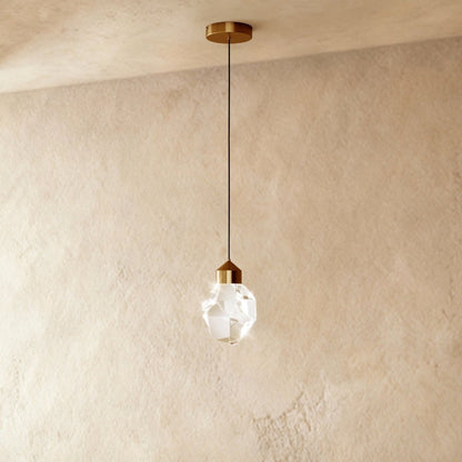 Contemporary Aluminium Aluminium Frame Pendant Light 1-Light