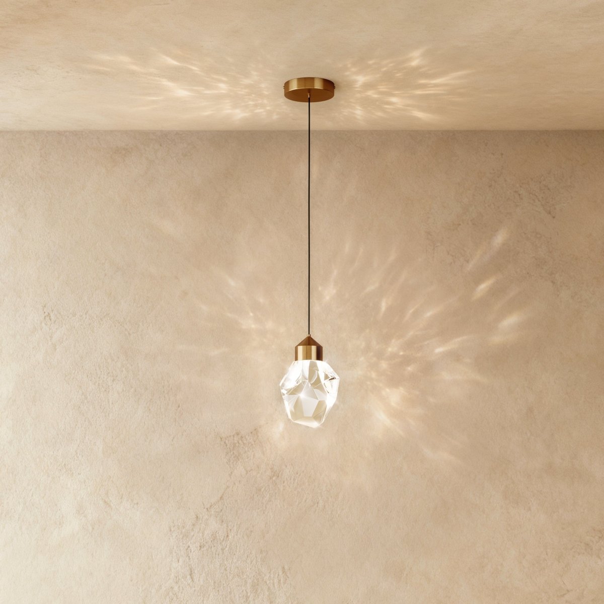 Contemporary Aluminium Aluminium Frame Pendant Light 1-Light