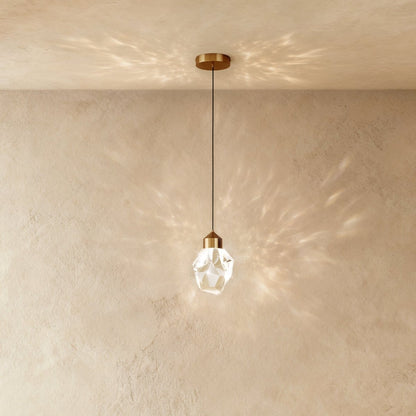 Contemporary Aluminium Aluminium Frame Pendant Light 1-Light
