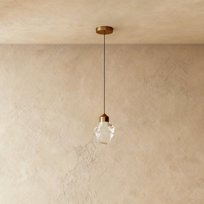 Contemporary Aluminium Aluminium Frame Pendant Light 1-Light