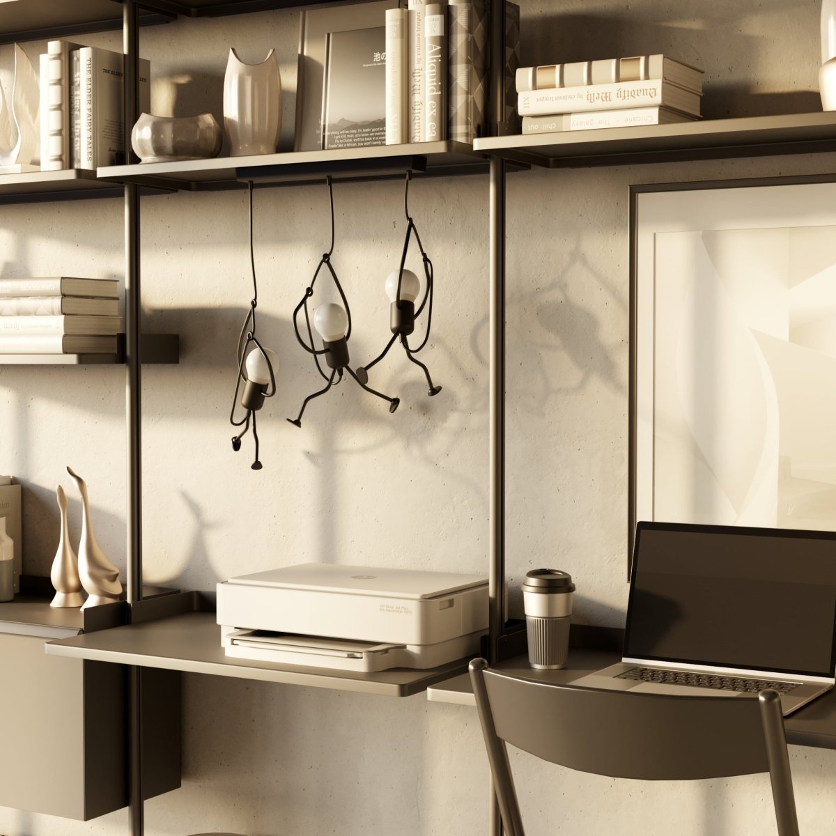 Contemporary Iron Adjustable Cord Pendant Light 1-Light