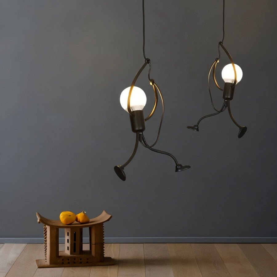 Contemporary Iron Adjustable Cord Pendant Light 1-Light