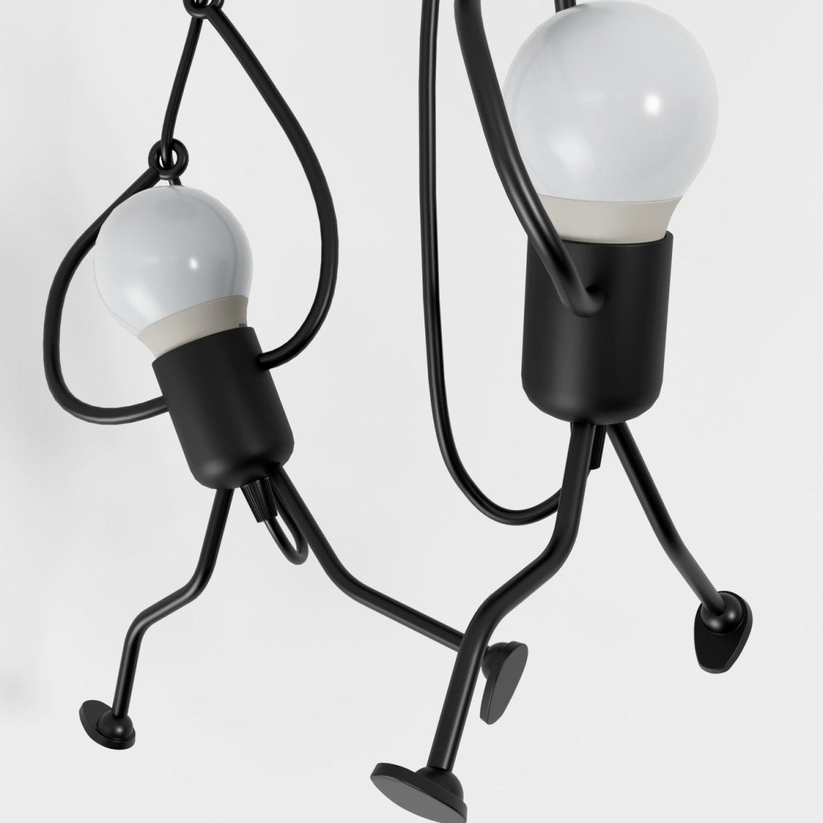 Contemporary Iron Adjustable Cord Pendant Light 1-Light