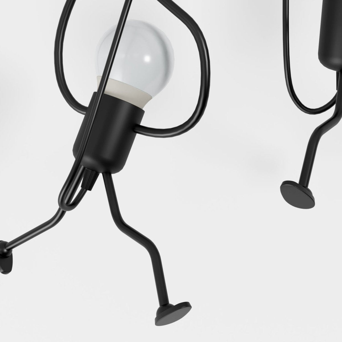 Contemporary Iron Adjustable Cord Pendant Light 1-Light