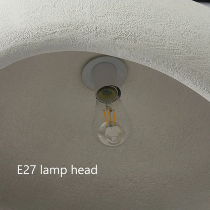 Wabi-Sabi Polystyrene Spherical Dome Pendant Light 1-Light