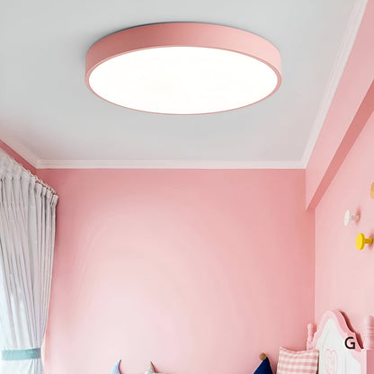 Contemporary Iron Minimal Frame Ceiling Light 1-Light