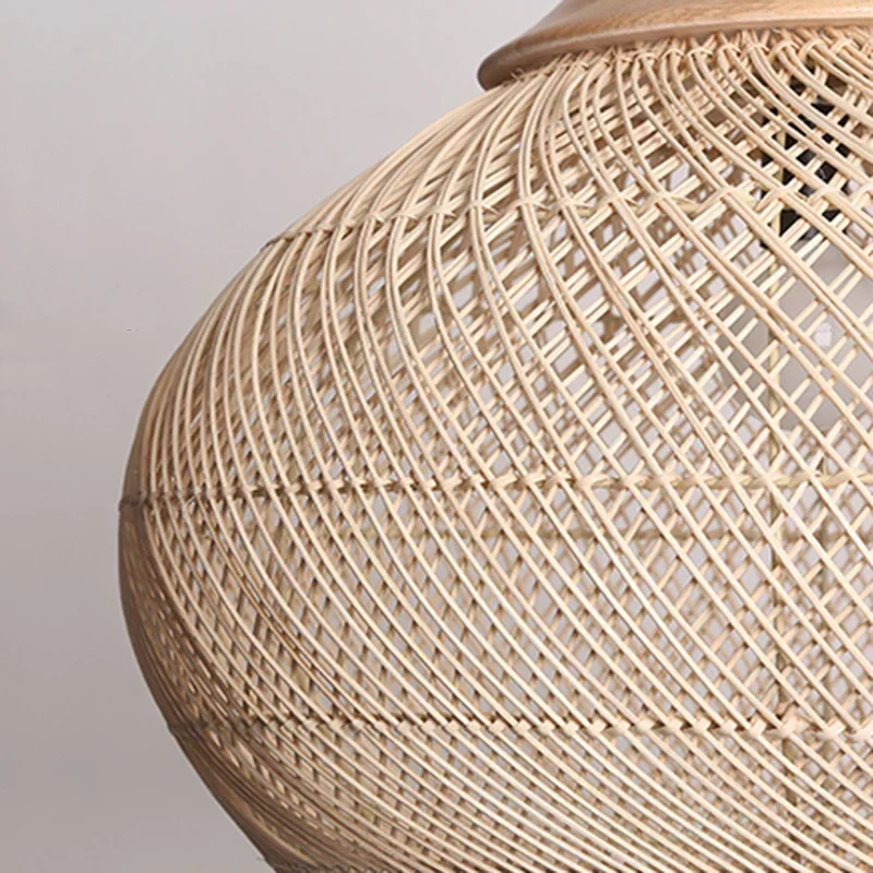 Bohemian Rattan Hand-Woven Dome Pendant Light 1-Light