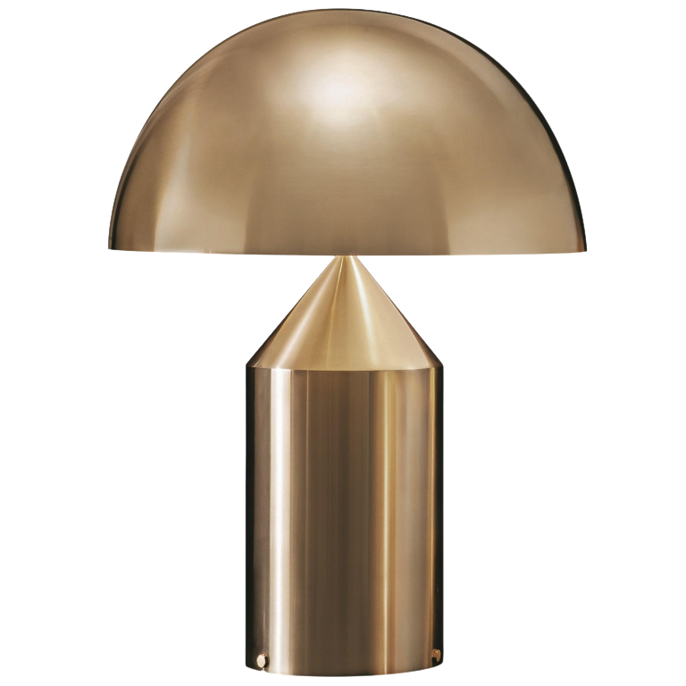 Scandinavian Brass Dome LED Table Lamp 3-Light