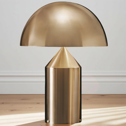Scandinavian Brass Dome LED Table Lamp 3-Light