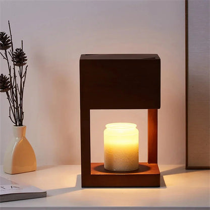 Minimalist Wood Table Lamp 1-Light