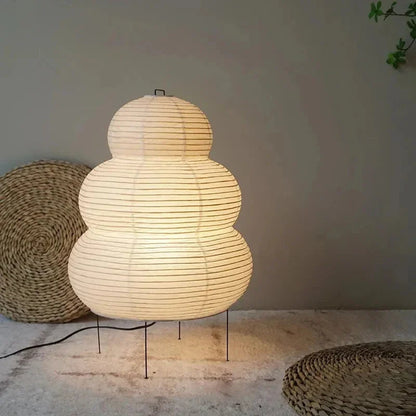 Bohemian Paper Tri-Colour Floor Lamp 1-Light
