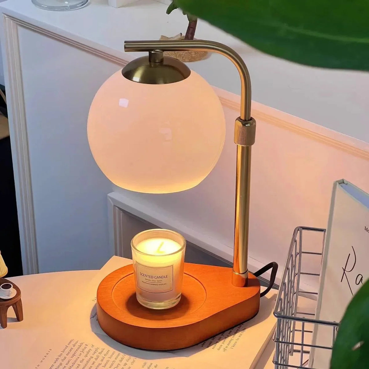 Modern Wood Table Lamp 1-Light