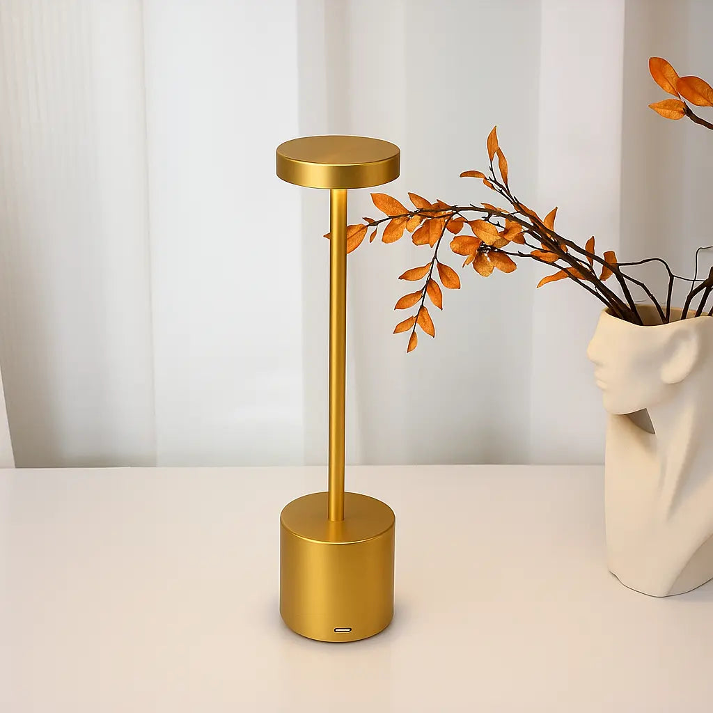 Wireless Vintage Table Lamp – Rechargeable Cordless Design with Dimmable...