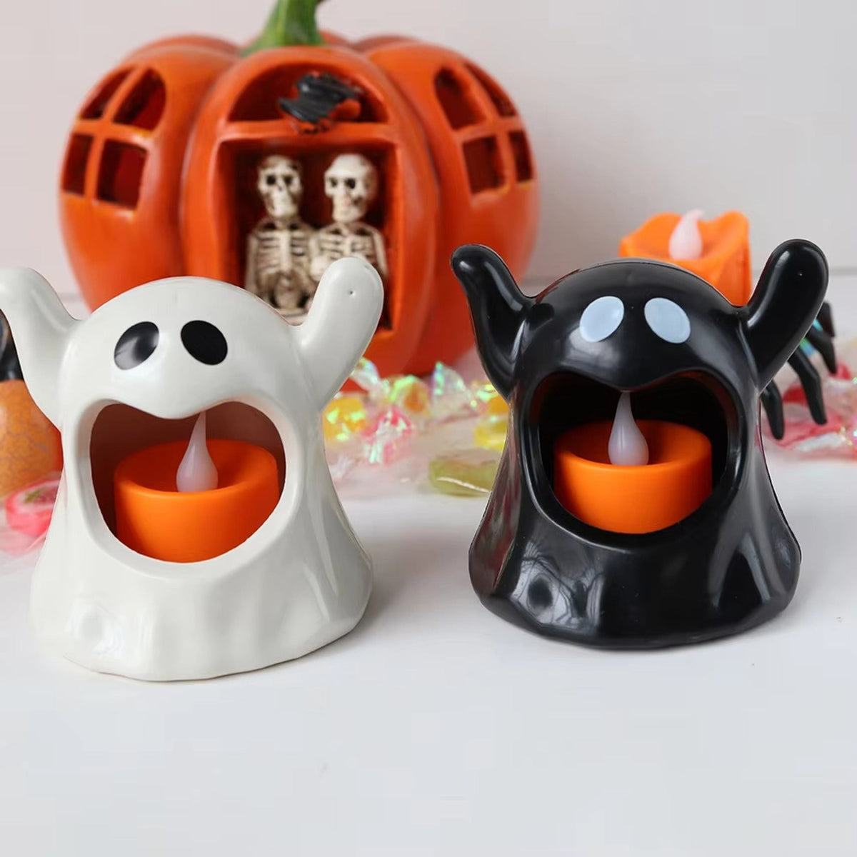 Halloween Ghost Lamp LED Battery Operated Table Light