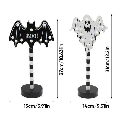 Halloween LED Lights Standing Table Decoration Plastic Spooky Party Accent