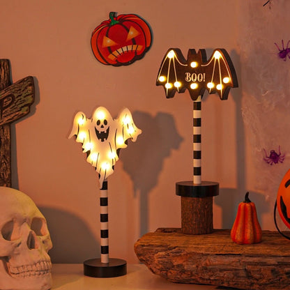 Halloween LED Lights Standing Table Decoration Plastic Spooky Party Accent