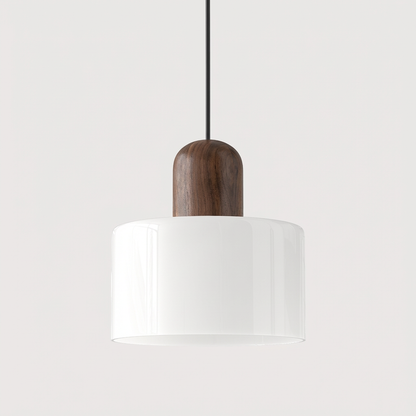 Bauhaus Glass Cylinder Pendant Light LED 1-Light