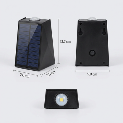 Modern Solar LED Up and Down Wall Light | 1-Light