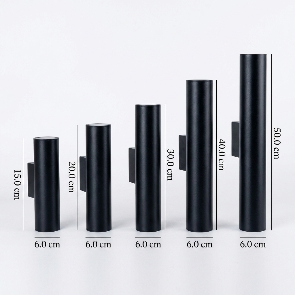 Contemporary Cylindrical LED 2-Light Wall Sconce