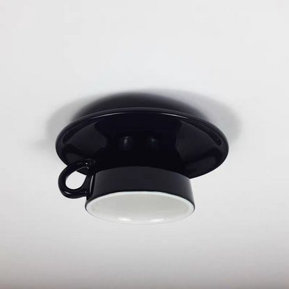 Modern Ceramic Semi-Flush Ceiling Light 1-Light