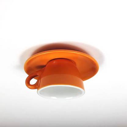Modern Ceramic Semi-Flush Ceiling Light 1-Light