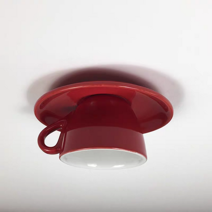 Modern Ceramic Semi-Flush Ceiling Light 1-Light