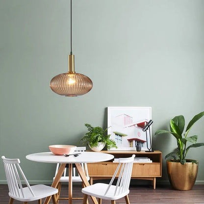 Contemporary Glass Tube Fitting Pendant Light 1-Light