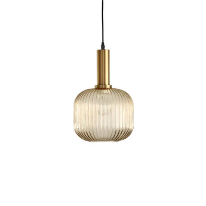 Contemporary Glass Tube Fitting Pendant Light 1-Light