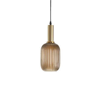 Contemporary Glass Tube Fitting Pendant Light 1-Light