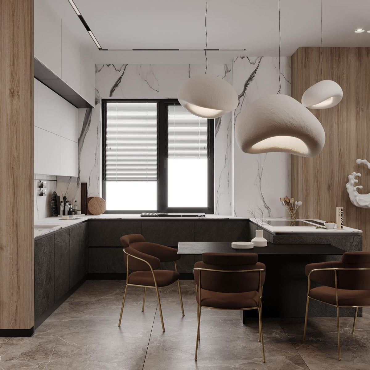 Contemporary Minimalist Dome LED Pendant Light 1-Light