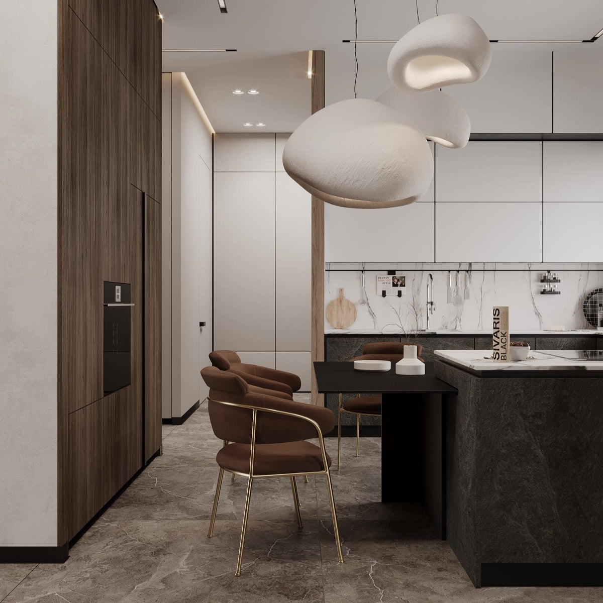 Contemporary Minimalist Dome LED Pendant Light 1-Light