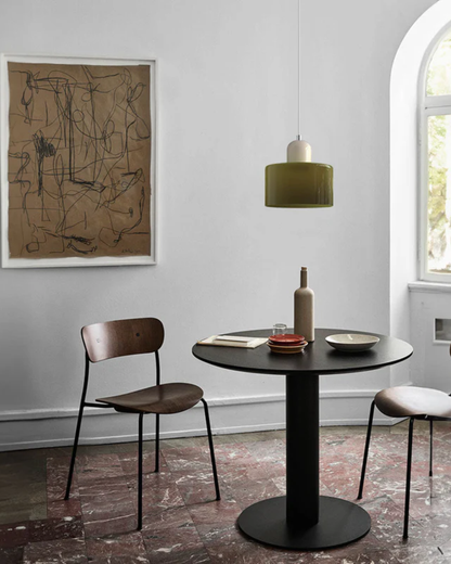 Contemporary Glass Cylinder Pendant 1-Light