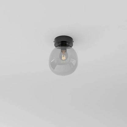 Modern Glass Hardwired Ceiling Light 1-Light