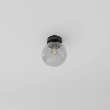 Modern Glass Hardwired Ceiling Light 1-Light