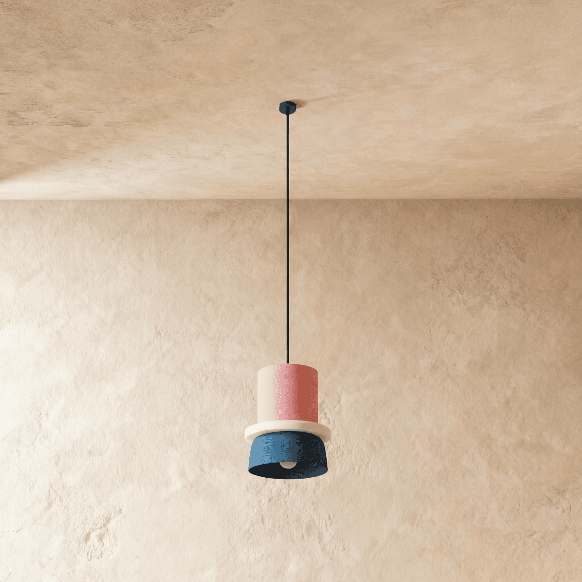 Modern Aluminium Dome Acrylic Pendant Light 1-Light