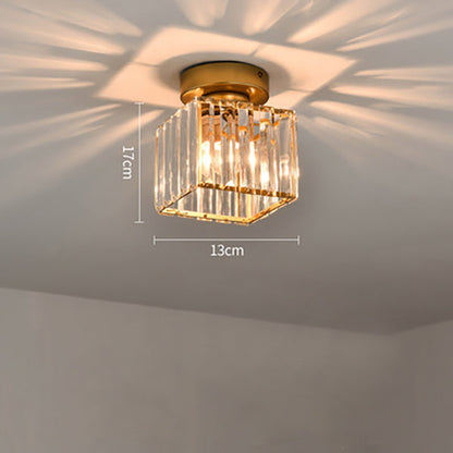 Contemporary Iron 1-Light Flush Ceiling Light 1-Light
