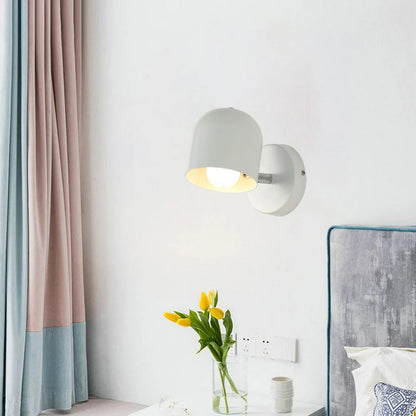 Contemporary Macaron Dome Wall Sconce LED 1-Light