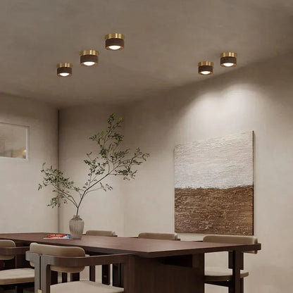 Modern Wood Flush Ceiling Light 1-Light
