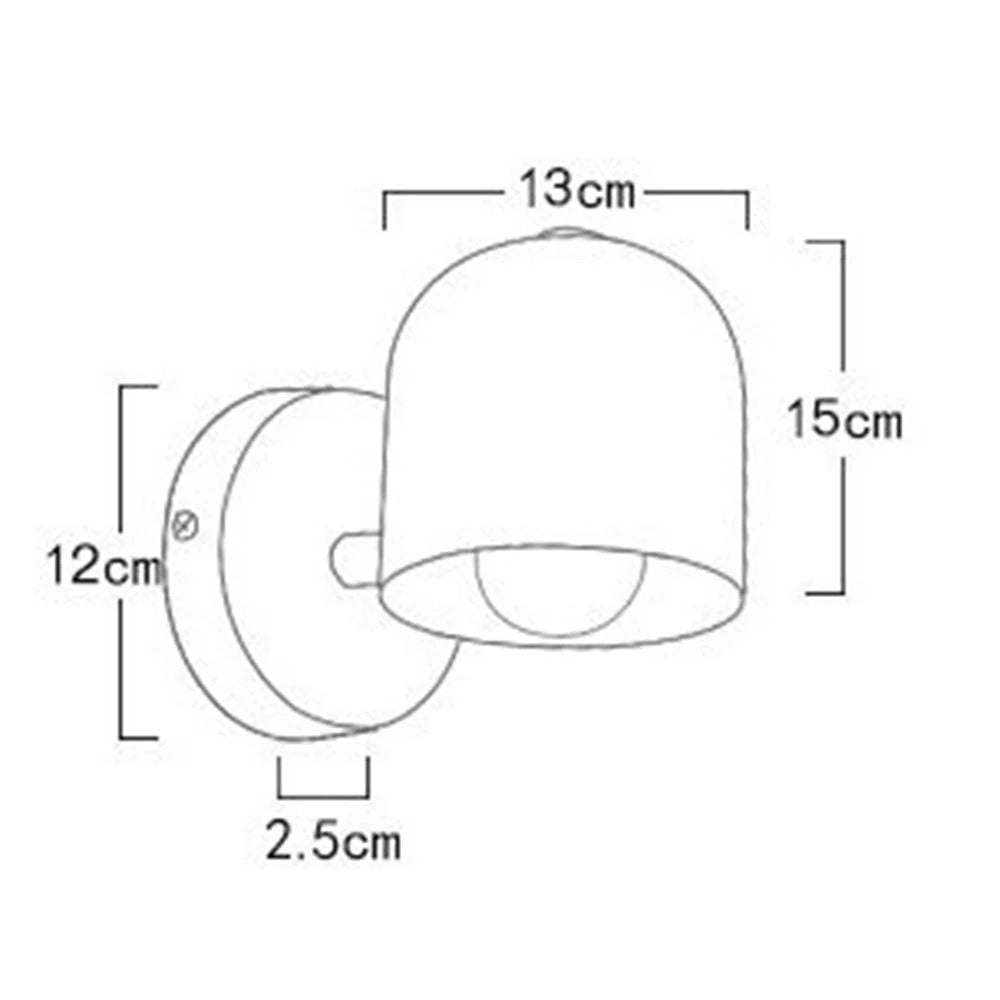 Contemporary Macaron Dome Wall Sconce LED 1-Light