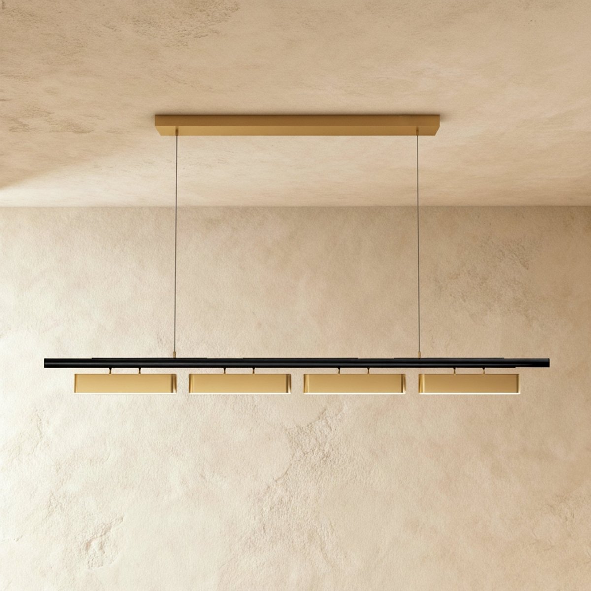 Modern Stainless Steel Multi Head Chandelier