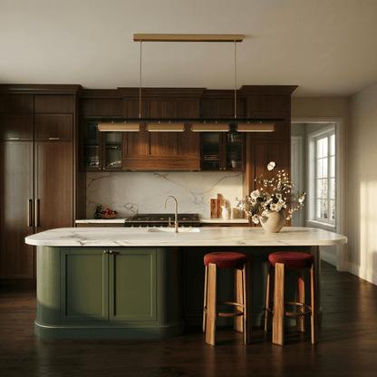 Modern Stainless Steel Multi Head Chandelier