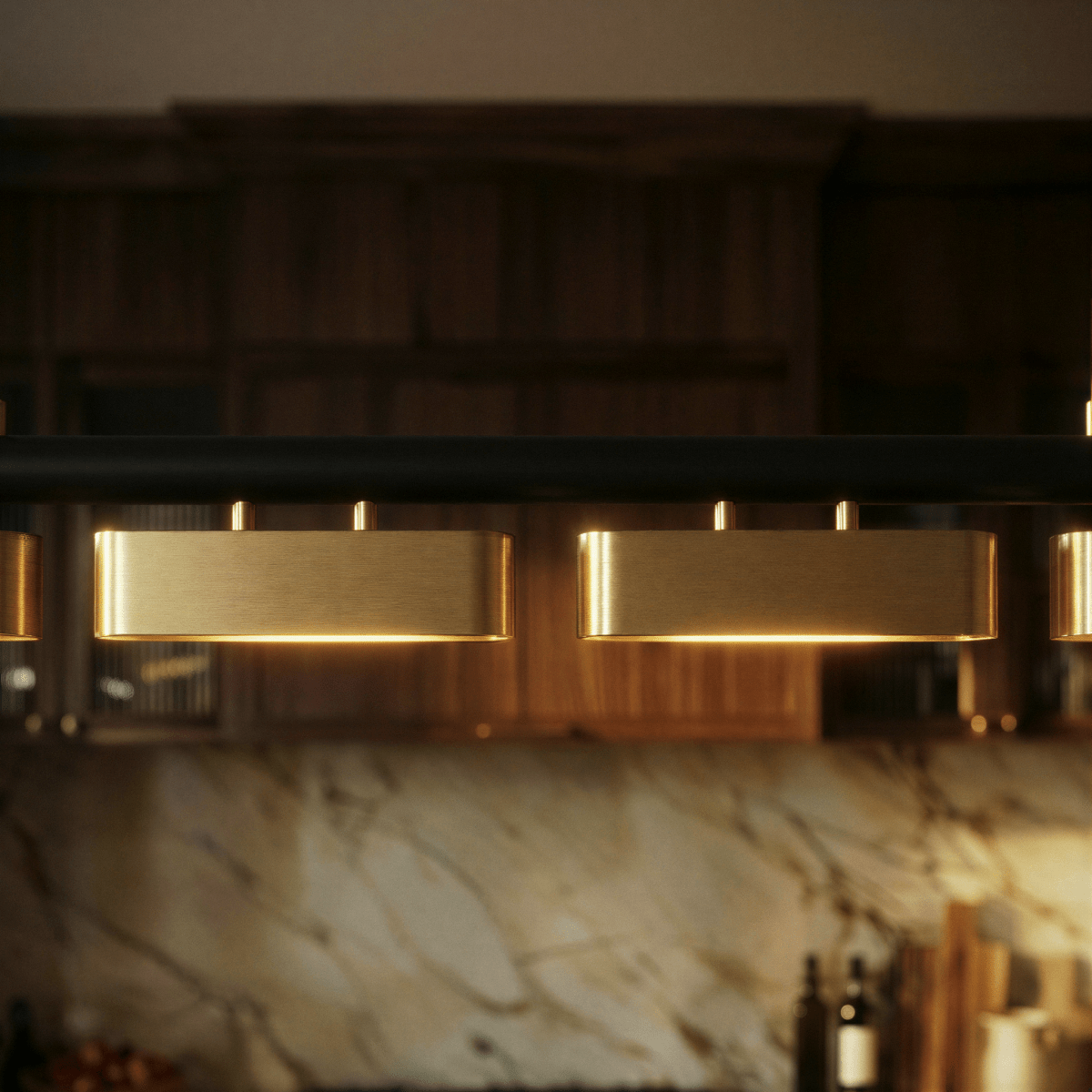 Modern Stainless Steel Multi Head Chandelier