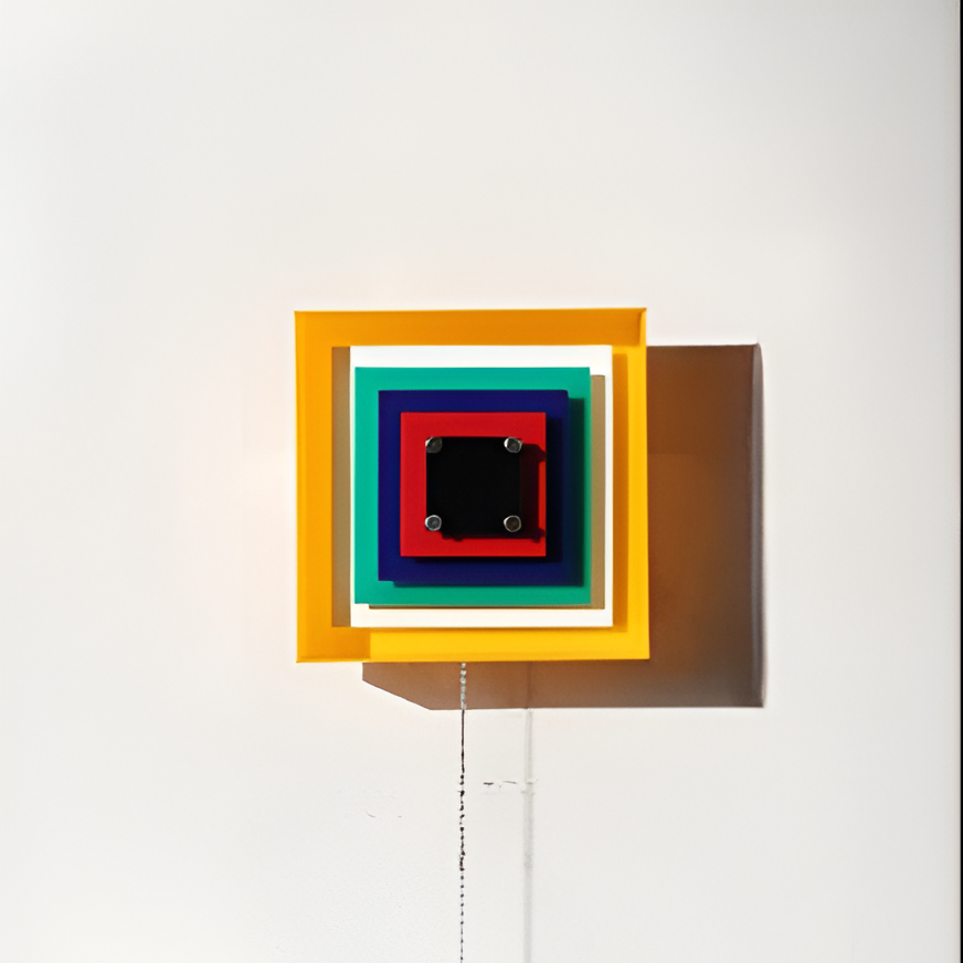 Memphis Bauhaus-Inspired Square Wall Sconce LED 1-Light