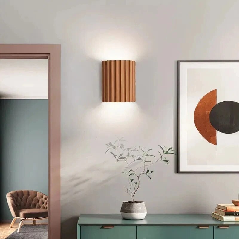 Contemporary Resin LED Wall Sconce 1-Light