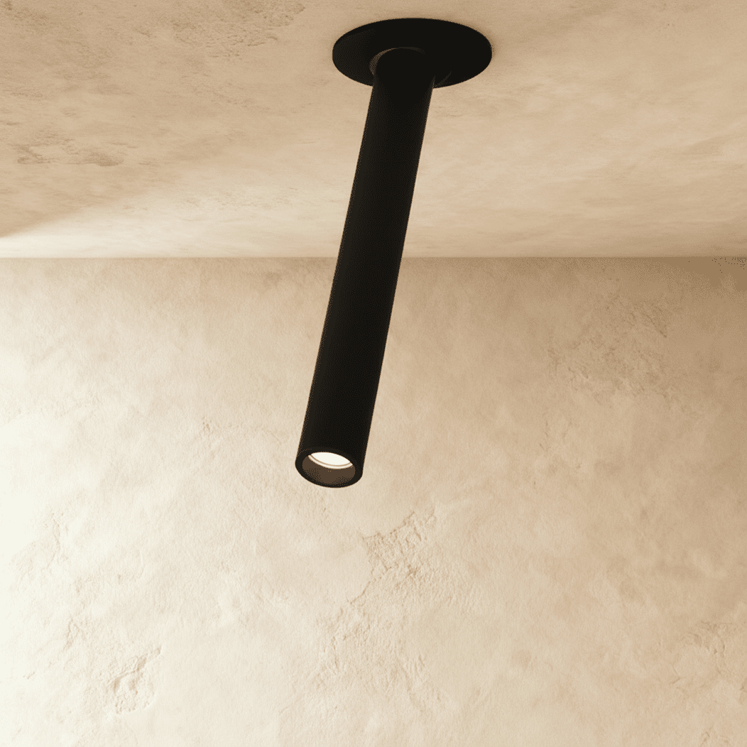 Minimalist Aluminium Cylindrical Shade Ceiling Light 1-Light