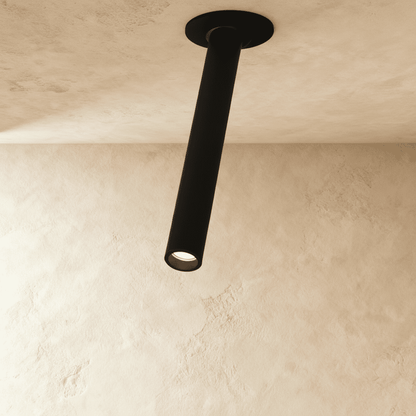 Minimalist Aluminium Cylindrical Shade Ceiling Light 1-Light
