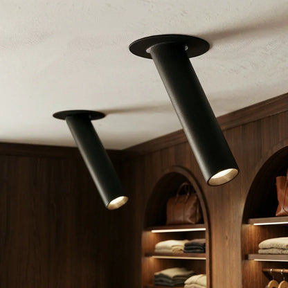 Minimalist Aluminium Cylindrical Shade Ceiling Light 1-Light